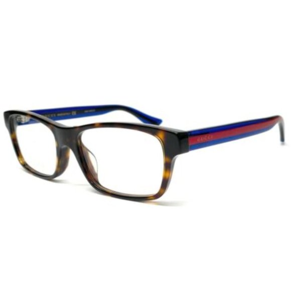 Gucci Men's Havana and Blue Eyeglasses! - Picture 1 of 3